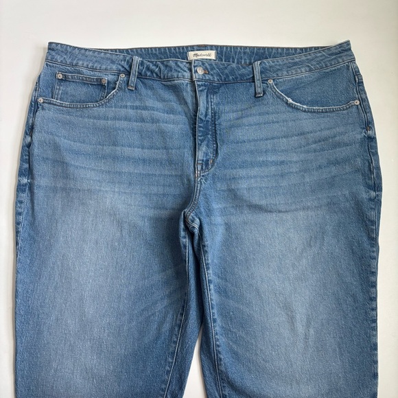 Madewell The Plus High-Rise Slim Boyjean Blue Denim Jeans in Neal Wash Size 26W - Picture 15 of 16